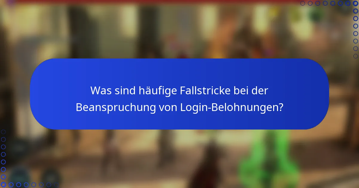 Was sind häufige Fallstricke bei der Beanspruchung von Login-Belohnungen?